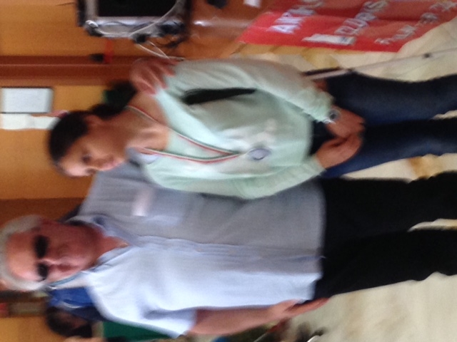 Jessica Buttiglione e Consigliere Fispic durante la premiazione